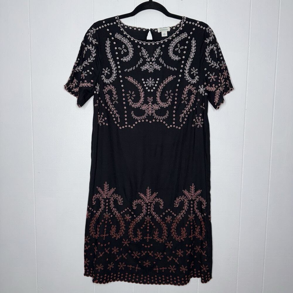 Sundance Women’s Vivienne Life Dress Ombré Eyelet Embroidery Black Size 6